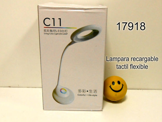 Imagen de VELADOR RECARGABLE TACTIL FLEXIBLE BASE CAMBIA COLOR 7.24